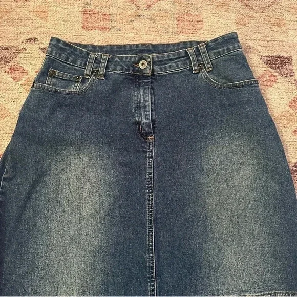 Vintage Y2K denim maxi skirt size 8 - Picture 5 of 14
